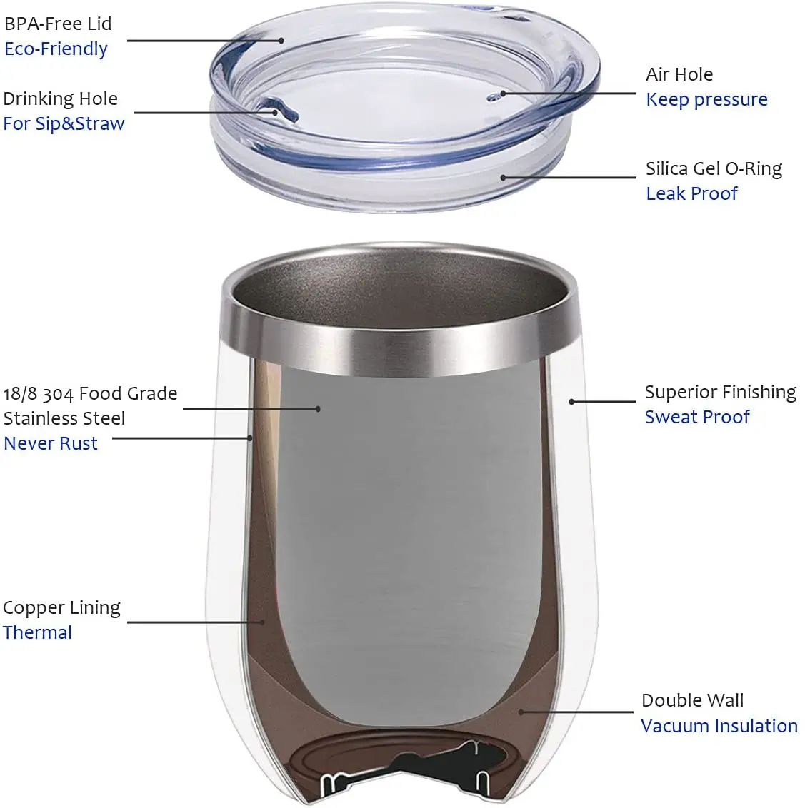 wholesale custom egg wine mugs yetys matte coffee double walled stainless steel vacuum insulated tumblers cups in bulk