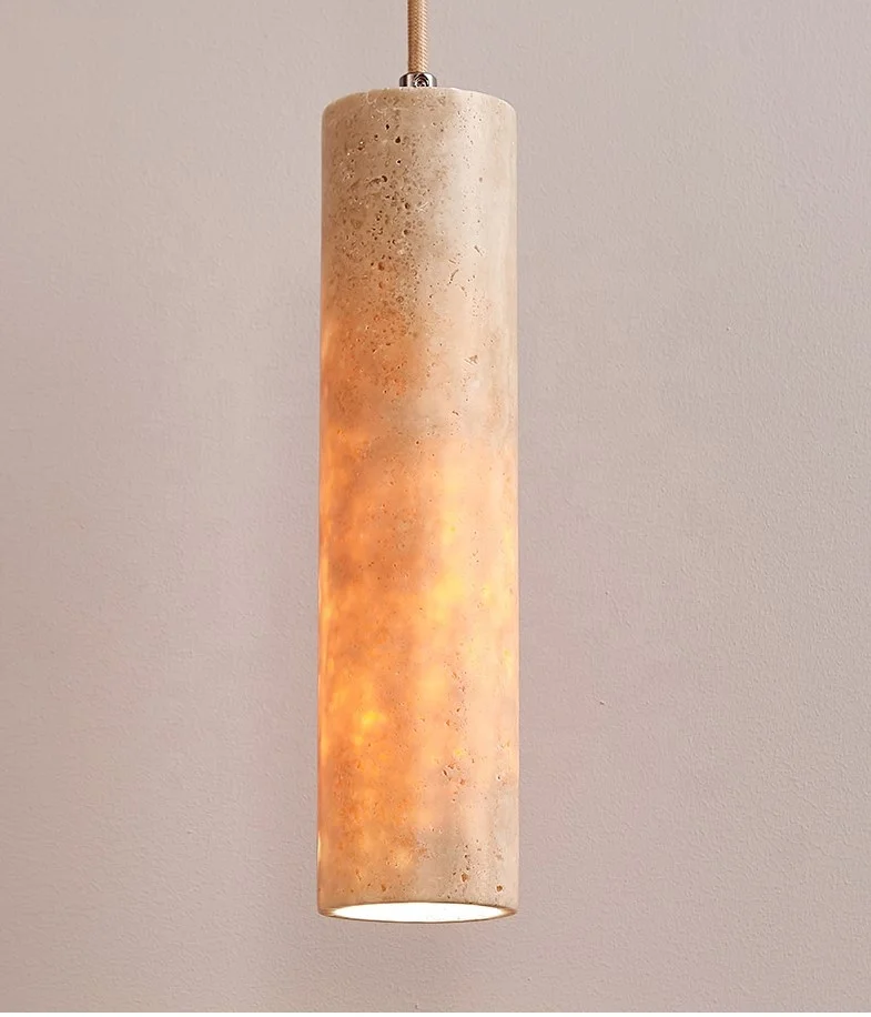 Wabi-sabi bedroom yellow cave stone bed chandelier Nordic restaurant bar retro beauty shop cabinet decoration homestay