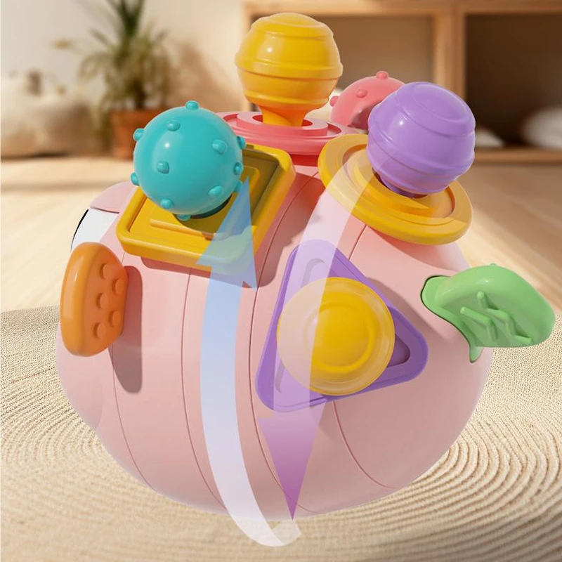Konig Kids Cure Baby Twister Blowfish Baby Montessori Sensory Toys Hand Catch Puzzle Balls Educational Toys