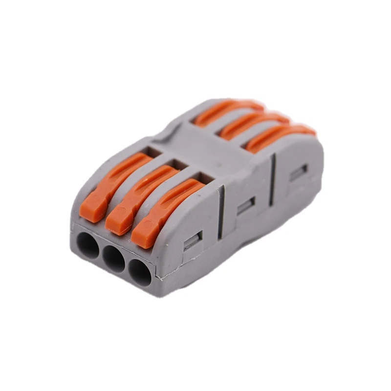 Electrical Wire Connector Terminal Block LED Wiring Cable Connectors Quick Push For Cable Connection