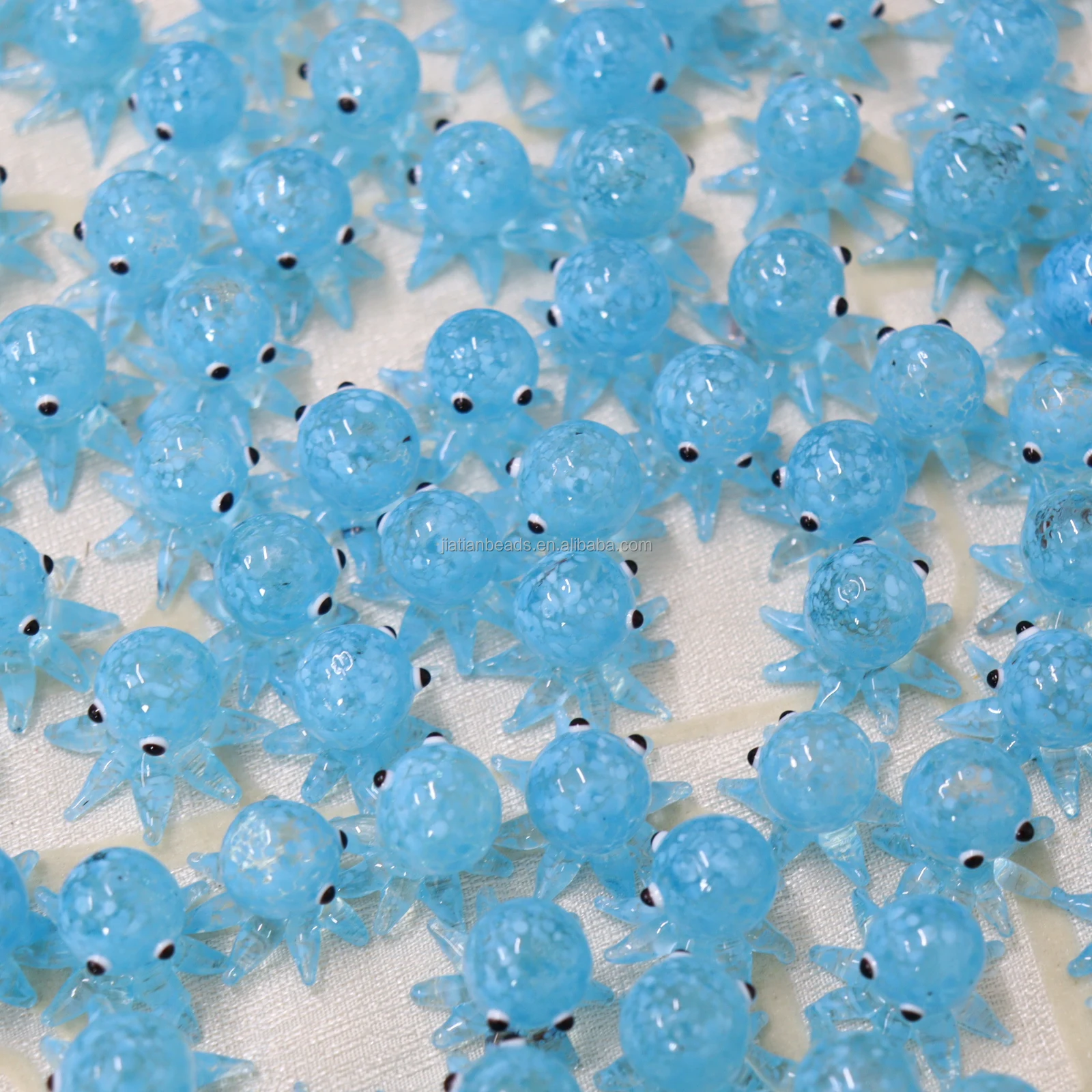 factory customize cute octopus glass animal miniature figurine home decor office decor