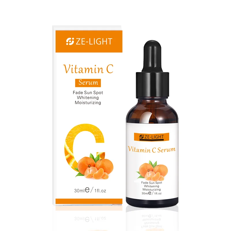 Private Label Free Sample Anti Aging Wrinkle Remove Dark Spots Briten Lighten Regenerating Whitening Vitamin C Face Serum