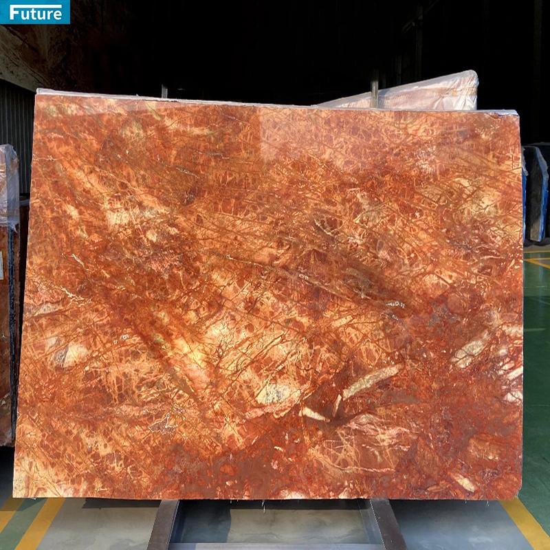 Luxury Top Grade Ruby Red Marble Slab For Wall Panel Bathroom Floor Tiles Hotel Villa Staircase Furniture Countertop