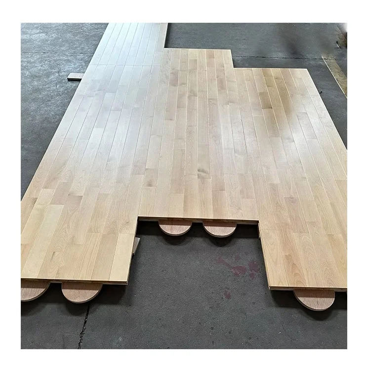 Easy To Install Portable System Basketball Court Maple Sports Flooring