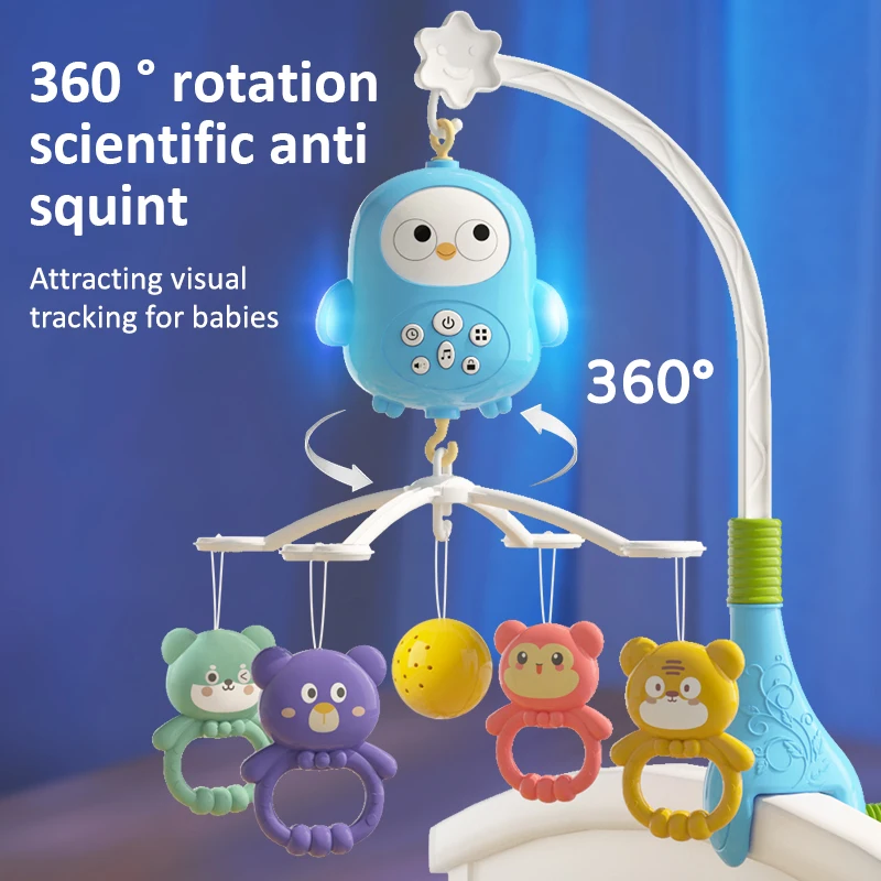 Wholesale Baby Musical bed bell rolling bell with music Baby Crib Mobile Music Box