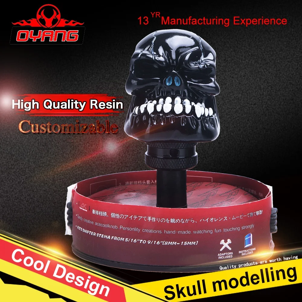 Высококачественная необычная автоматическая ручка переключения передач Oy1230 в форме черепа