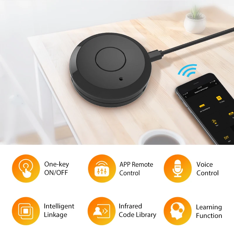
Smartlife APP Control wifi IR remote control, universal controller 