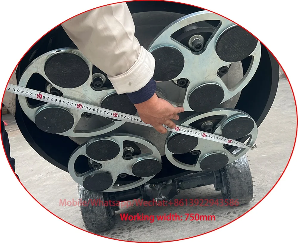 Red Color 12 Heads Epoxy Terrazzo Marble Concrete Floor Self-propelled Grinder Planetary Floor Grinding Machine