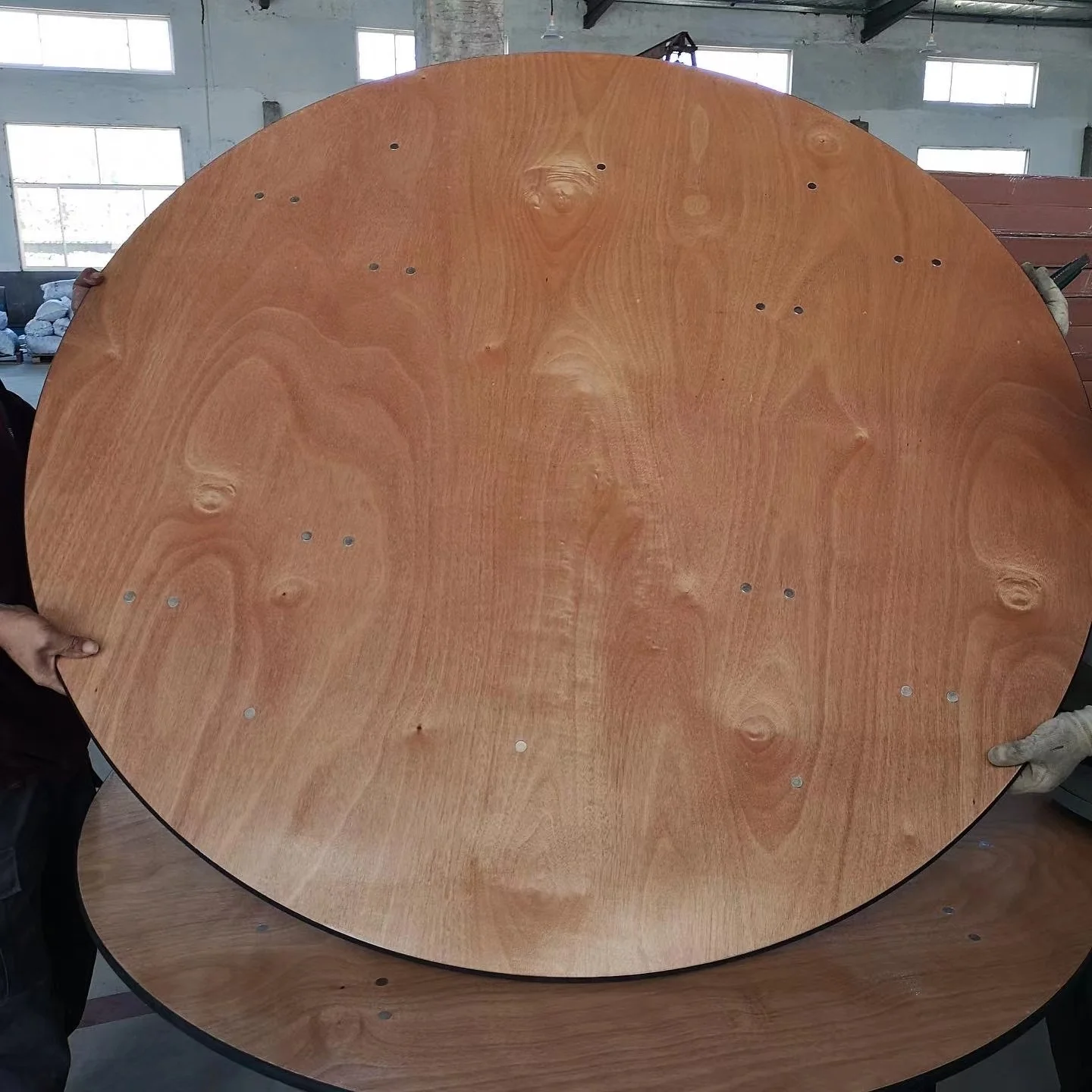 Folding Wood Round Tables