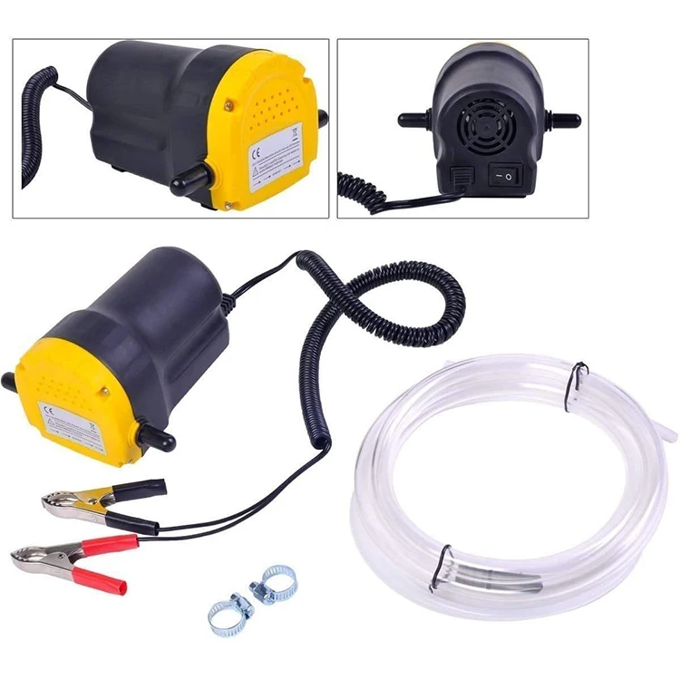 12V 60W Oil Change Pump Extractor, Oil/Diesel Fluid Pump Extractor Scavenge Oil Change Pump