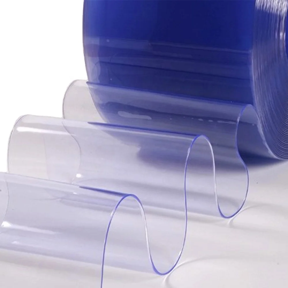 Factory Clear Transparent High Quality PVC Strip Curtain For Cold Room with Rail and Clamps