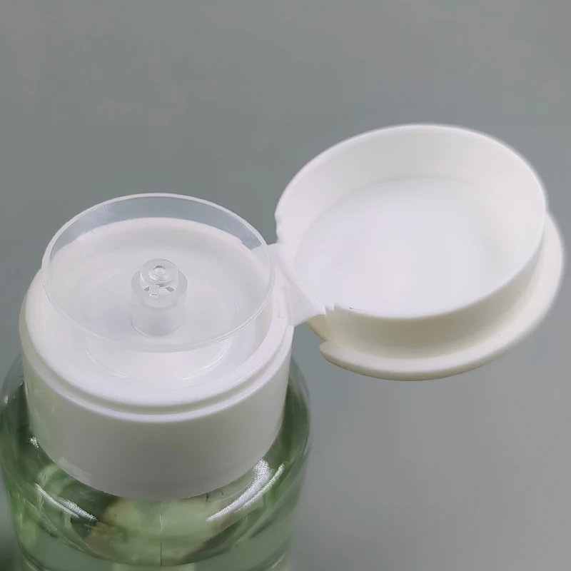 2024 hot sales  plastic pet bottles 100ml 200ml 300ml 500ml nail polish remover pump dispenser for nail