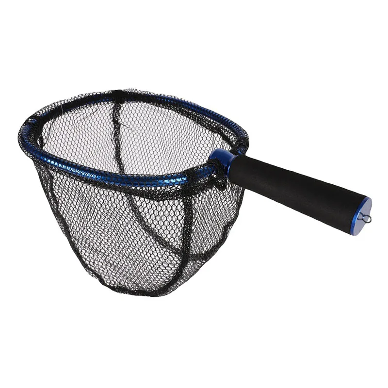 Aluminum alloy anti-hanging landing net belt positioning telescopic fishing net rod landing net
