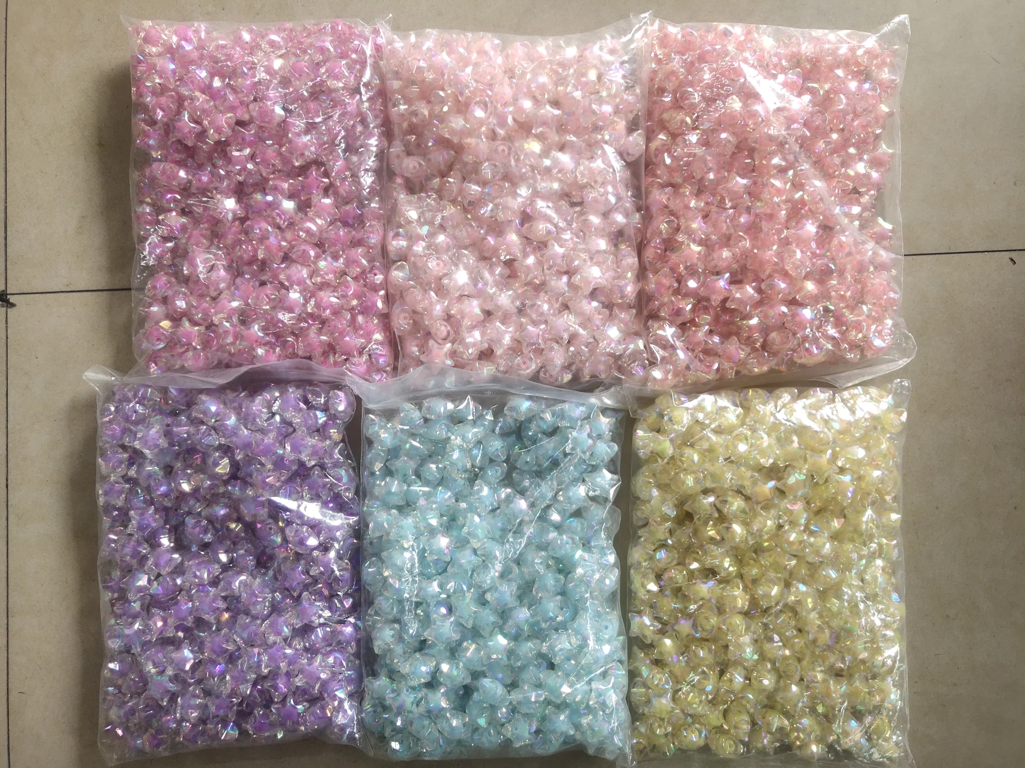 Heart Gold Star  Beaded Phone Strap For Diy Charms