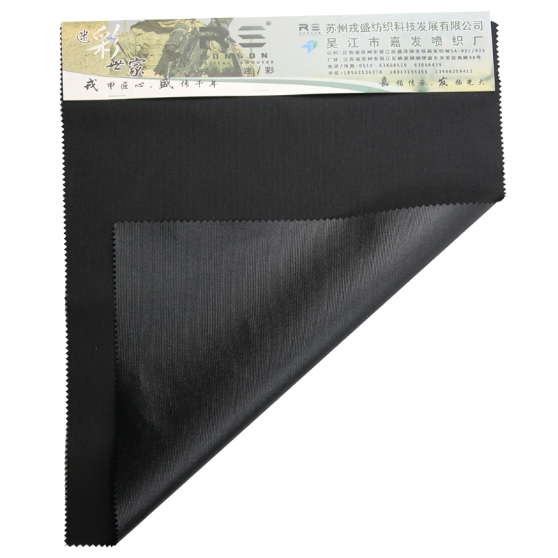 BK Color Black 100% nylon 1050D cordura fabric with PU coated waterproof use for backpack chest hang