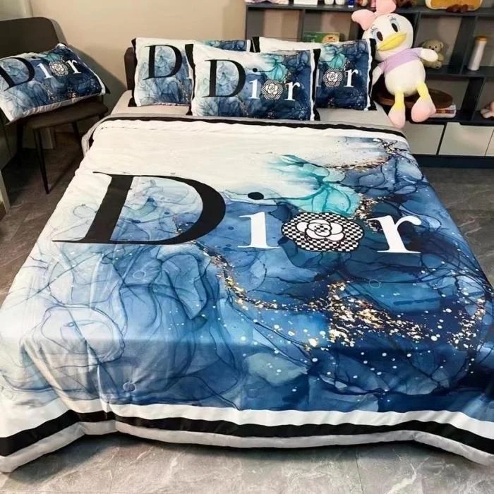 Factory Price  Whole sale Washed silk quilt 4 pieces bedding set comforter duvet set