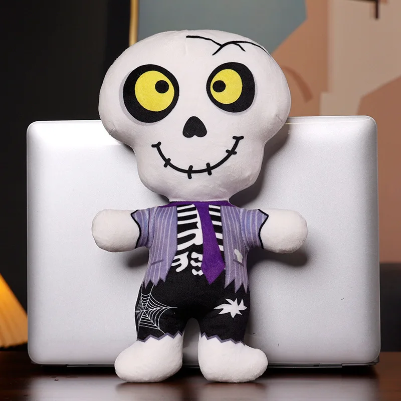 Funny Halloween Children Gift Doll Plush Toy Cartoon Pumpkin Man Horror  Halloween Decorative Plush Doll