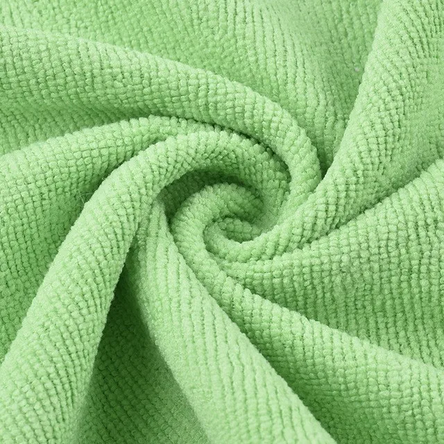 Microfiber Warp Knitting Cleaning Towel Fabric in Roll