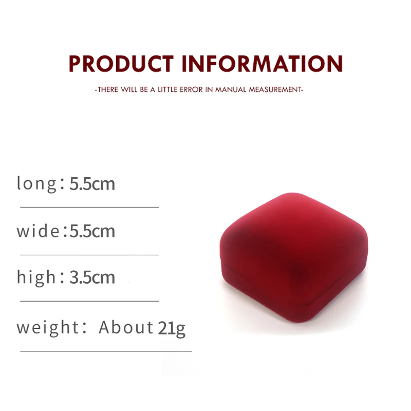 Manufacturer Flocking Badge Packaging Hot sale Small Velvet Brooch box