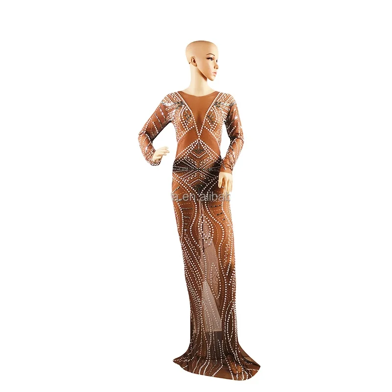 Sexy Dress Women Evening Birthday Celebrate Costume Stage Dancer Performance Outfit