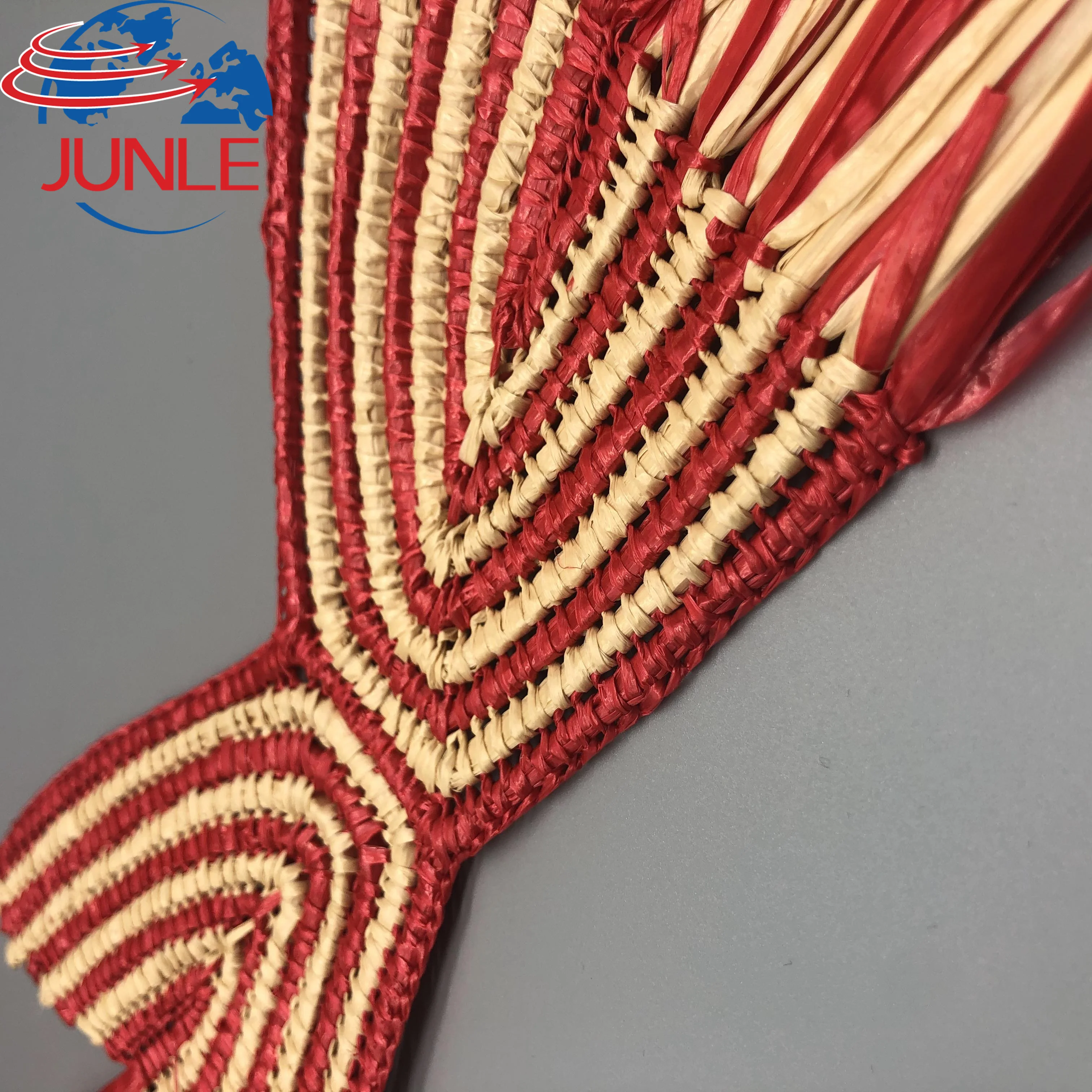 2023 Fashion Semi Finished Hand Made PP Shoe Upper Straw Women Ladies Shoe Upper