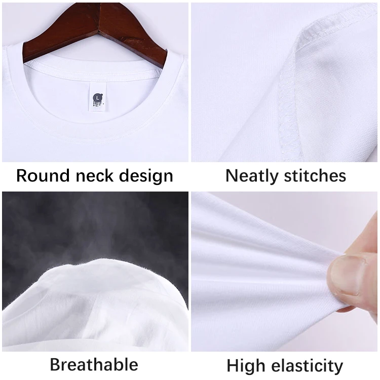 Manufacturer Wholesale Plain Blank Custom Logo Unisex Printed T Shirt Plus-Size Men And Women Sport T-shirts