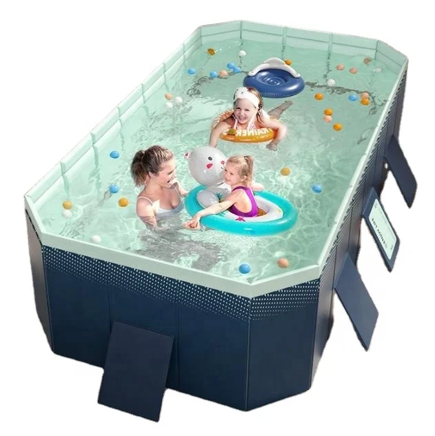 Wholesale Summer Temporary Folding Portable Swimming Pool Rectangle Swimming Pools