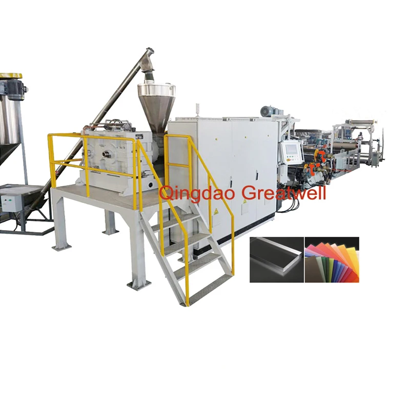 ABS HIPS PC PMMA Luggage Suitcase Drawbar Box Plate Sheet Board Making Machine Whole Line