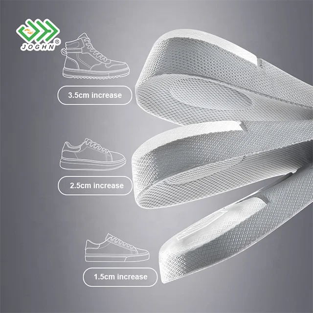 JOHGN silicone breathable shock absorption silicone inner increases soft bottom comfortable invisible pad increasing insoles