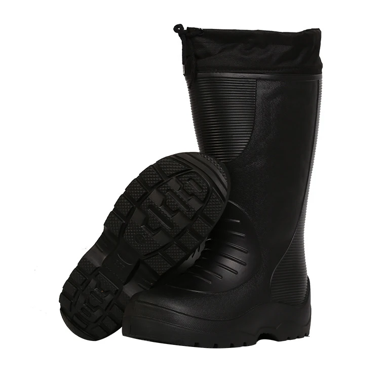 Rain boots men EVA lightweight cotton anti-slip EVA Foam boots waterproof white long rain snow boots man woman