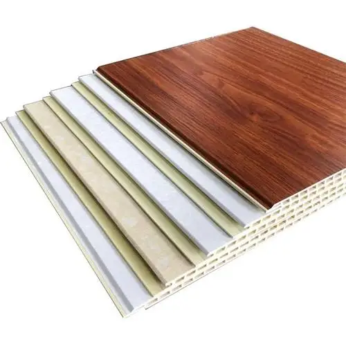 2021 new decoration material wpc pvc plastic wall cladding hotel