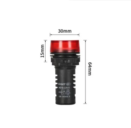  Сигнальная лампа индикатора ND16-22DS/4 ND16-22ds /2 12V 24V 220V 380V светодиодная