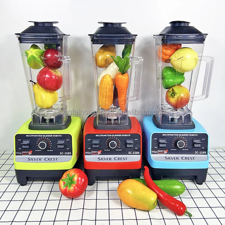 Free sample 2in1 or 3in1 High Power colorful 4500w SC-1589  silver crest smoothie blender&grinder&blender