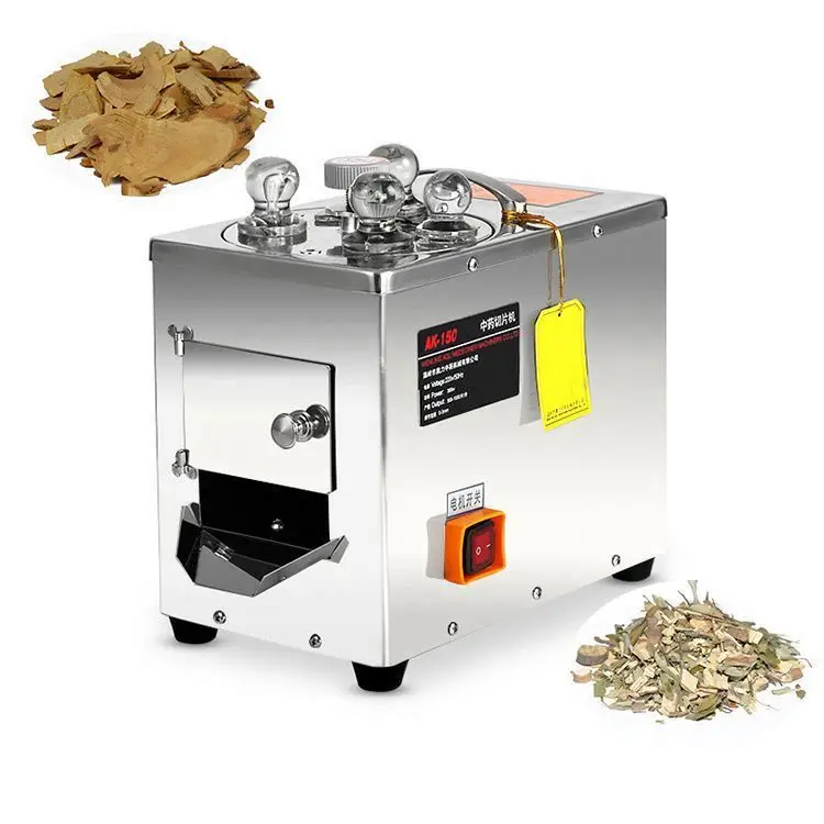 Medicinal Chinese Herb Licorice Root  Slicer Maca Wood herb cutting machine