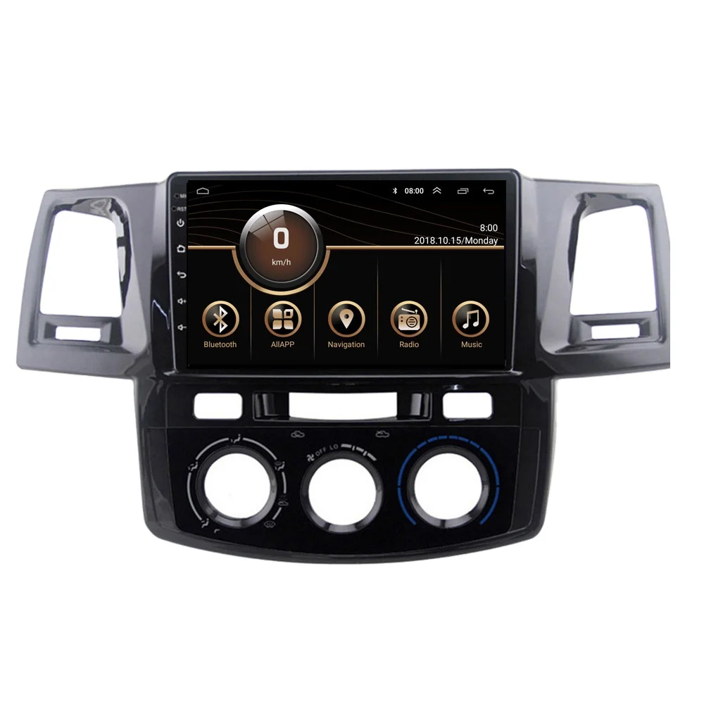 2Din Android автомобильный Радио плеер для Toyota Fortuner Hilux 2007 2008 2012 2014 2015 Мультимедиа Видео Gps навигация автомобильный DVD плеер