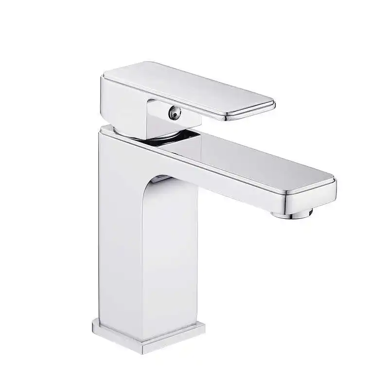 
 Оптовая продажа с завода HUADIAO, смеситель для раковины с одним отверстием, сантехника, латунный Смеситель для ванной комнаты с черной/хромированной/Золотой поверхностью  