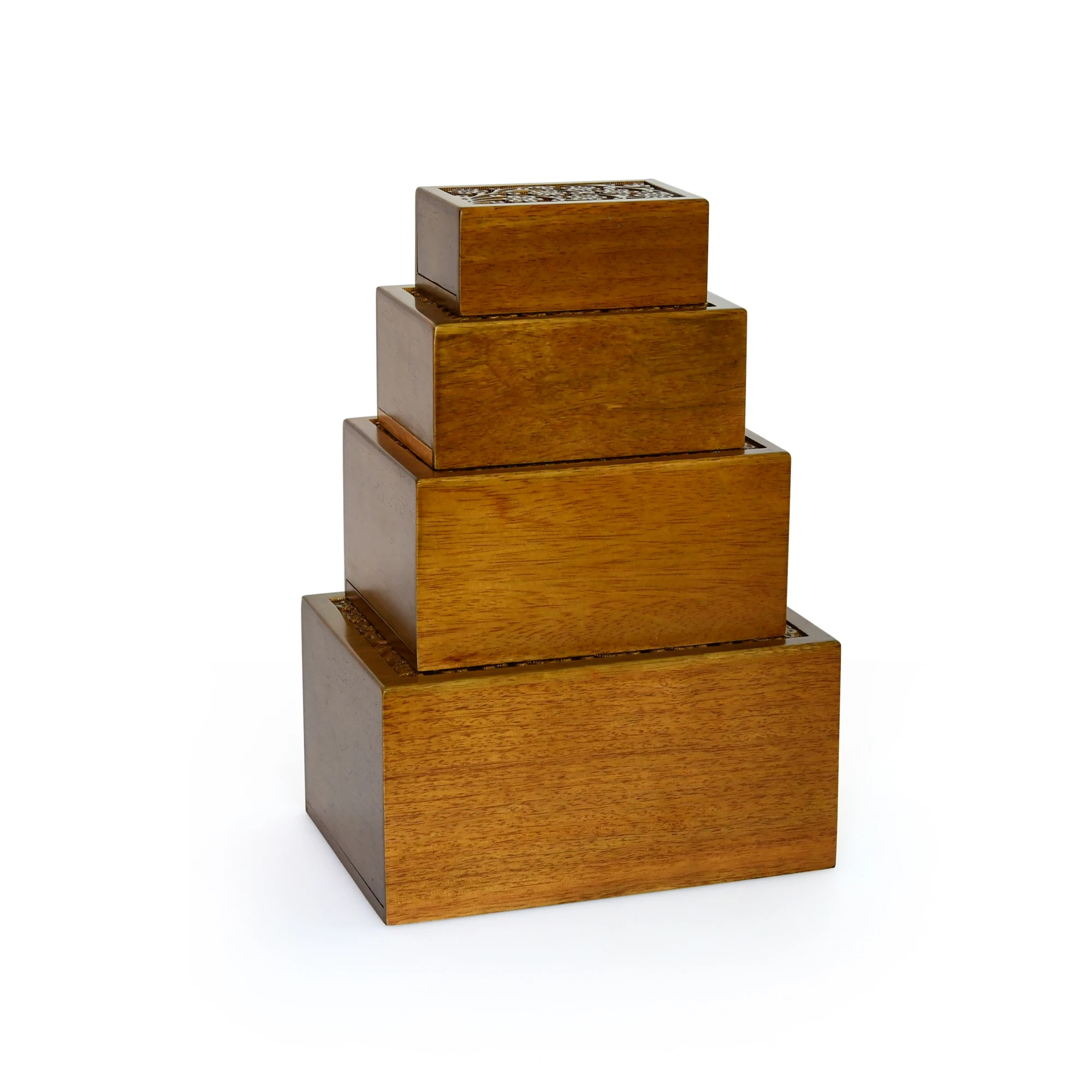 Custom handmade bamboo ashes urn animal urns urna cenizas funeral coffin