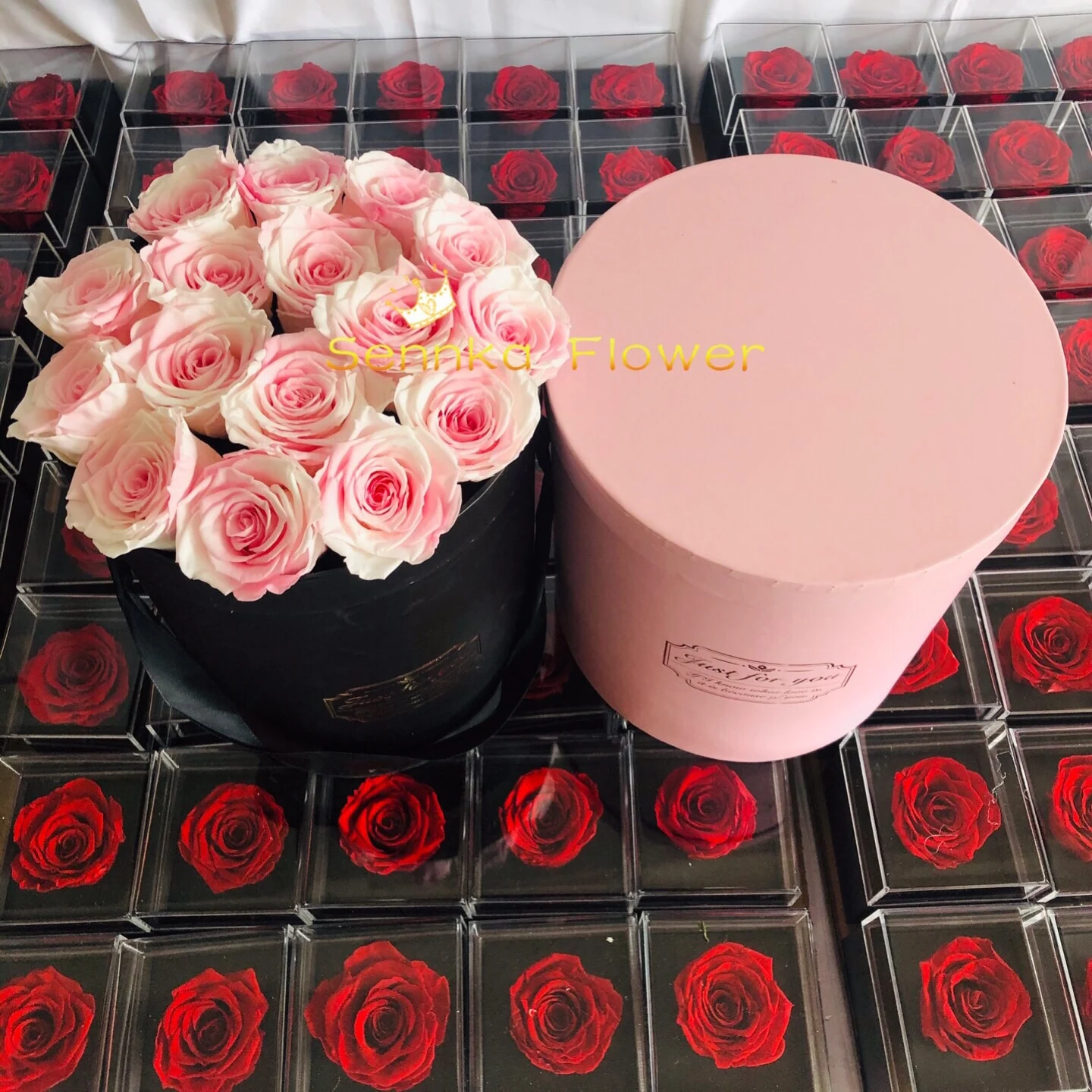 Yunnan Sennka Multicolor Preserved Rose Luxury Stabilized Rose eternal fadeless roses
