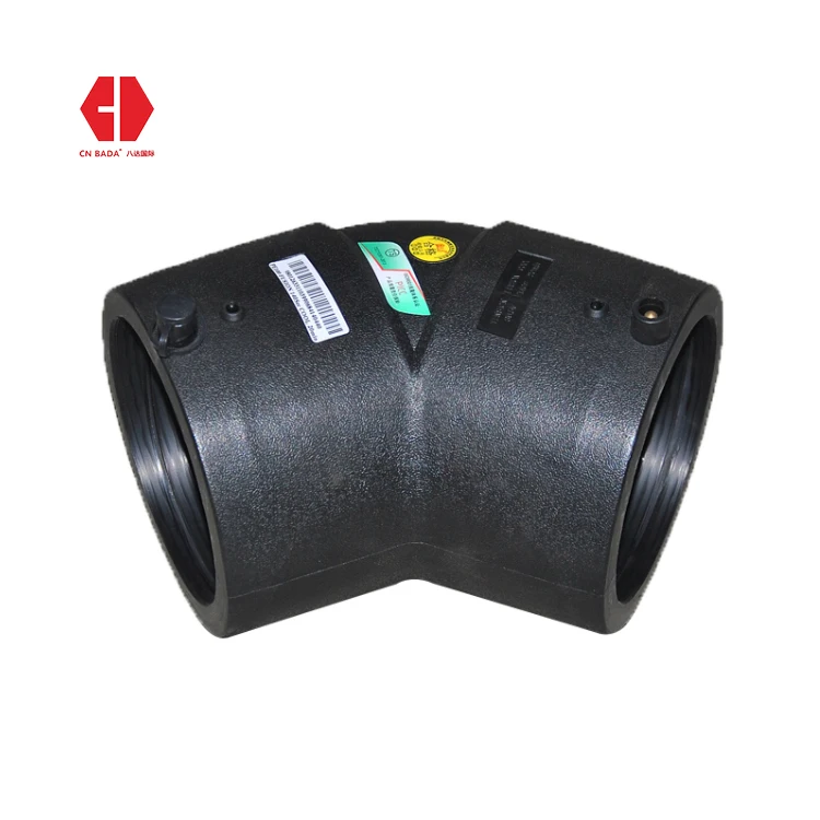 PE100 50mm hdpe pipe fitting sdr11 hdpe tee 45 degree elbows electrofusion fittings