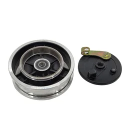 8 inch 10 inch Aluminum alloy rims with drum brake wheel hub fit for electric scooter 10x2.5 10x2.125 200x60 200x50 tire