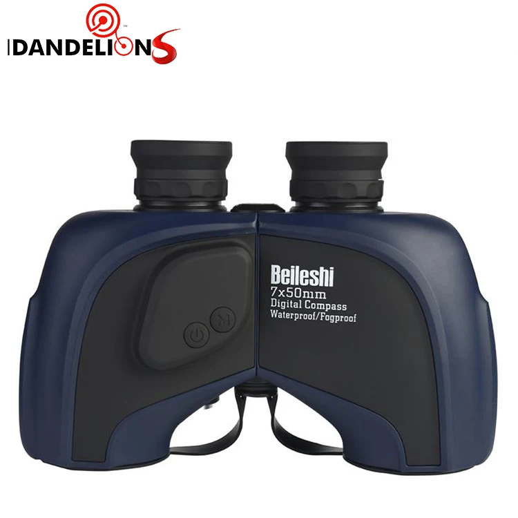 
7x50 electronic compass waterproof high-definition high-power big binoculars full optical lens high-quality telescope 