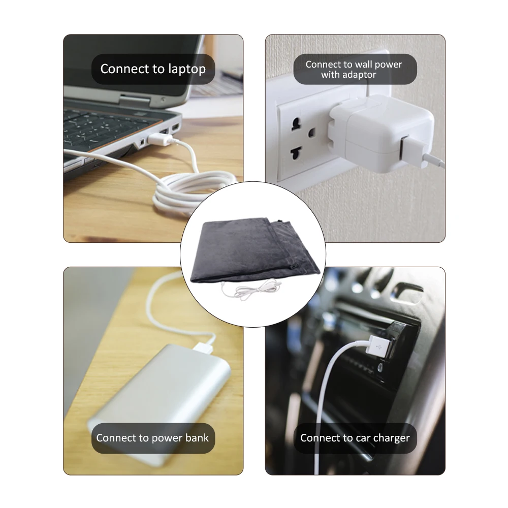 Large Heating Pads for Cramps Electric Heating Pad with 3 Fast Heating Settings