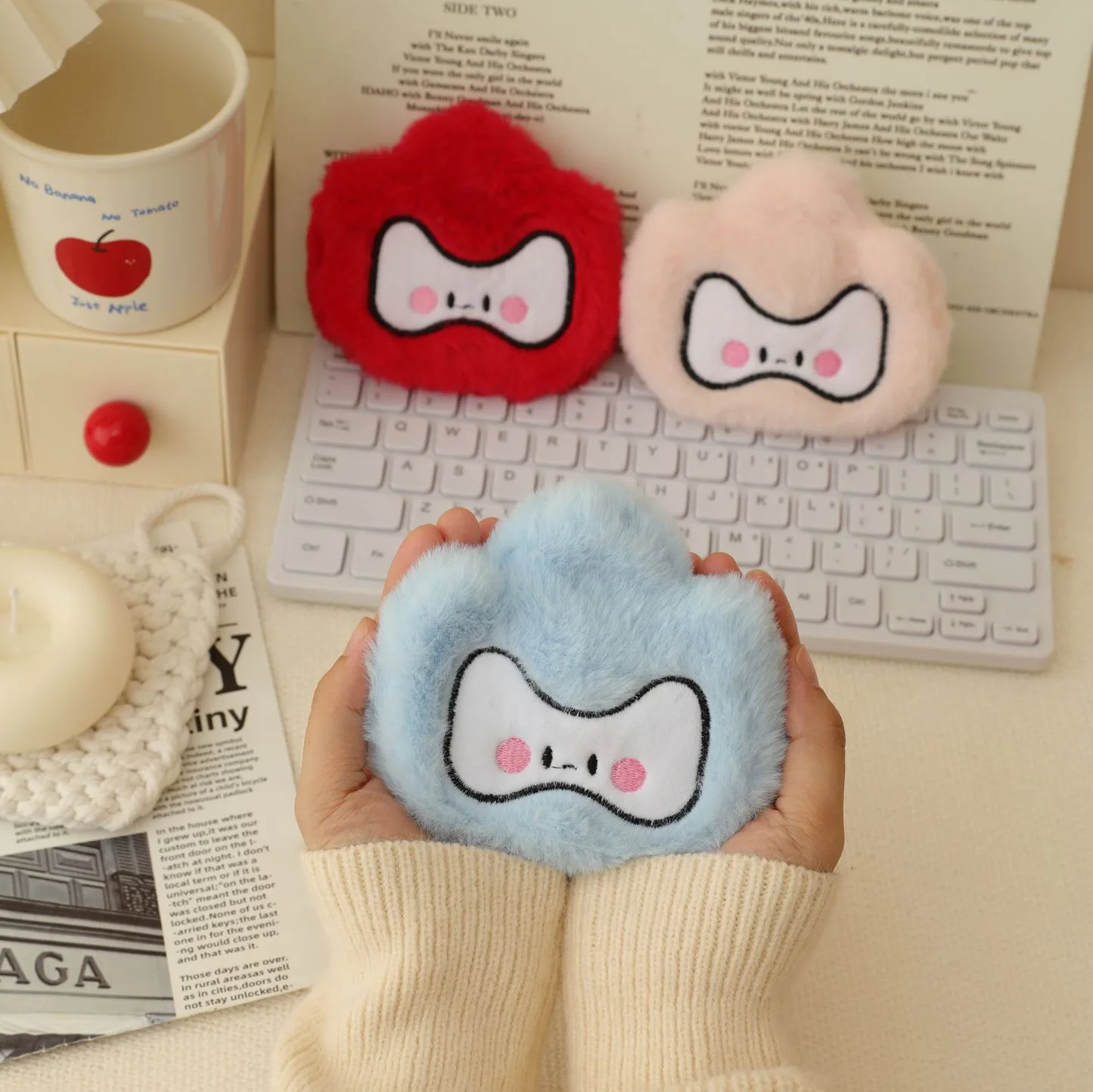 Wholesale High-quality Hand Warmers Stuffed Lilo Plush Toy Blue Stitch Alien Monster Doll Pillows Hot Water Bags