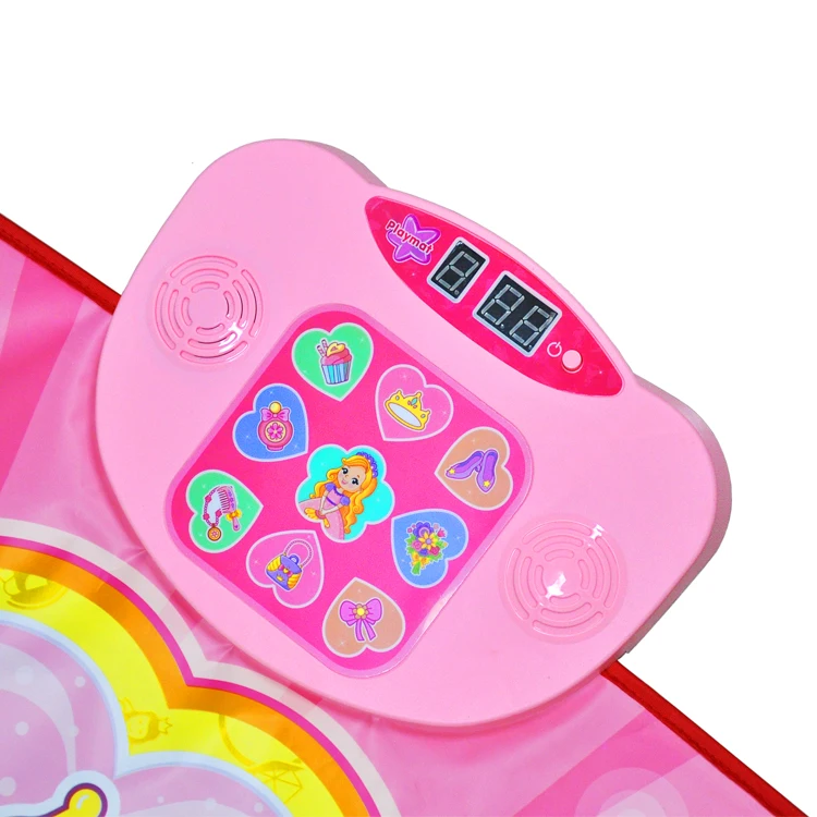 Interactive Bright Led Games Dancing Mat Musical Ballet Dance Mat For 3-10 Year Old Girls