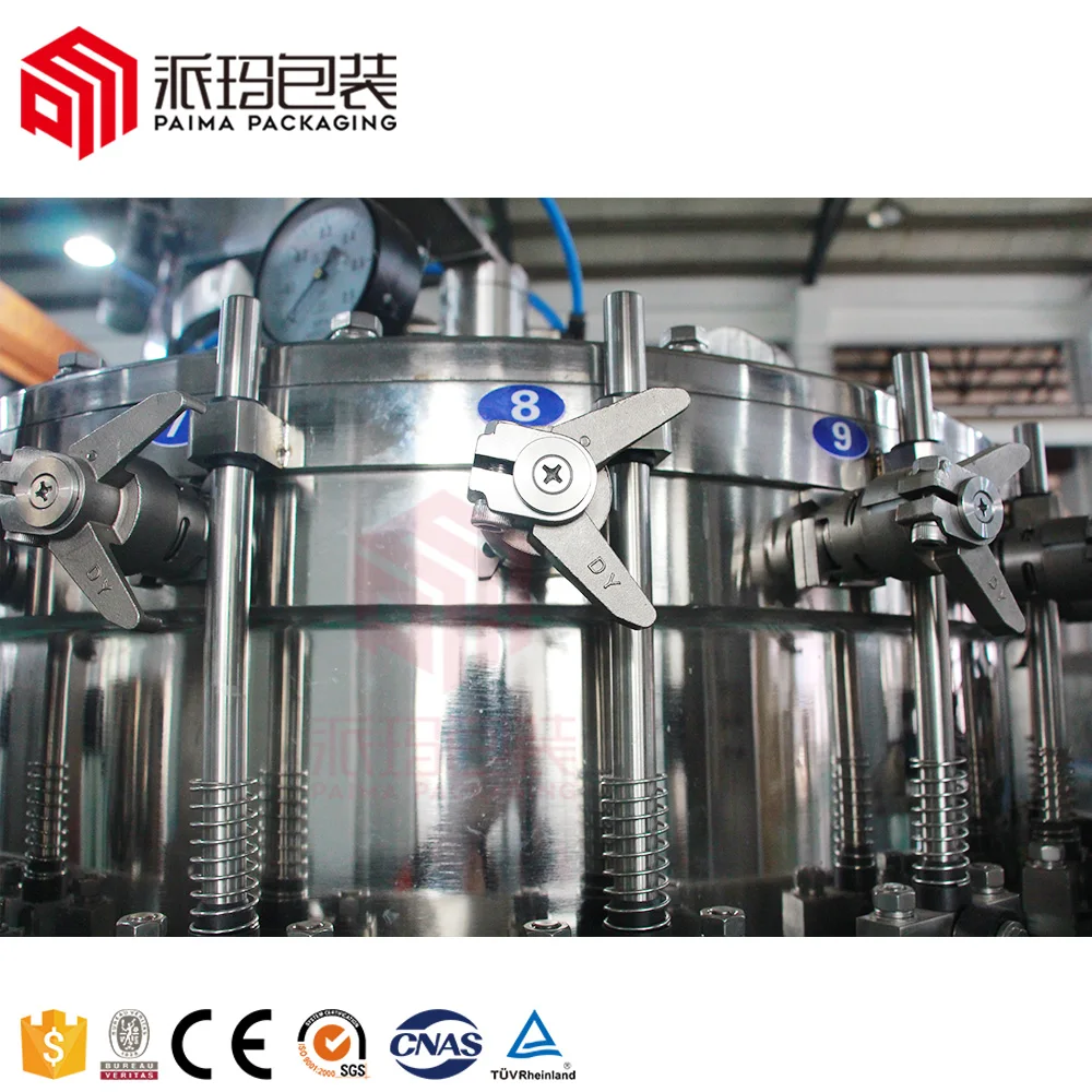 Automatic Champagne / sparkling wine / whiskey / Red Wine Glass Bottle Filling Line Machine