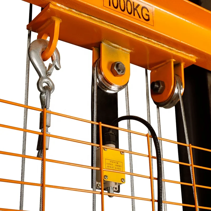 Large Capacity China Adjustable Forks Compact Pallet Stacker Manual Pallet Truck Stacker