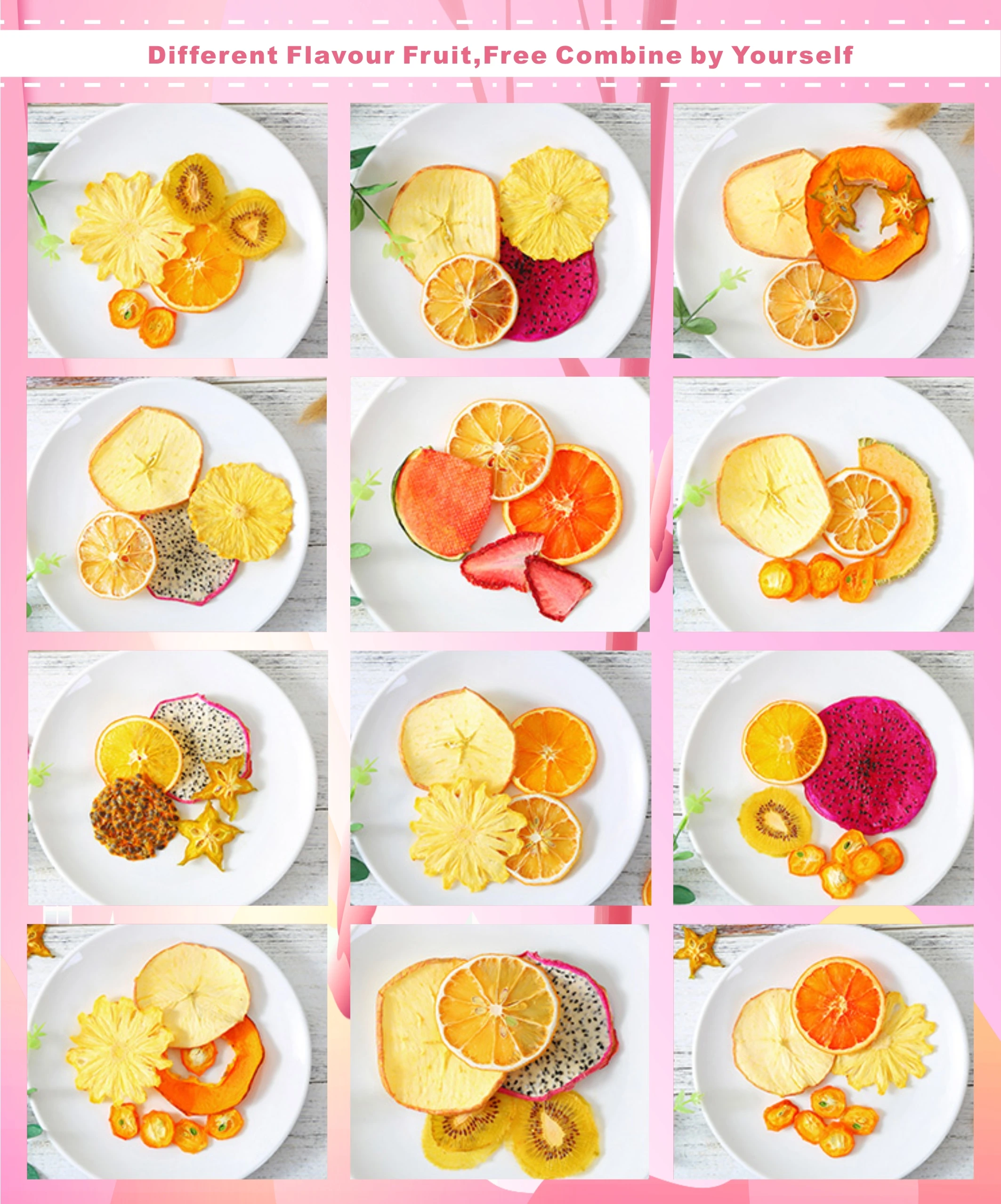 Handmade dry fruit tea high VC content flavor tea with the free bottle