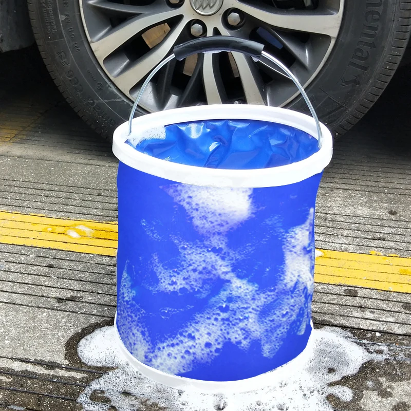 SEQ Hot Sale Reusable Eco-friendly Multi-purposed Portable Collapside Bucket for Car Washing Camping and Tourism