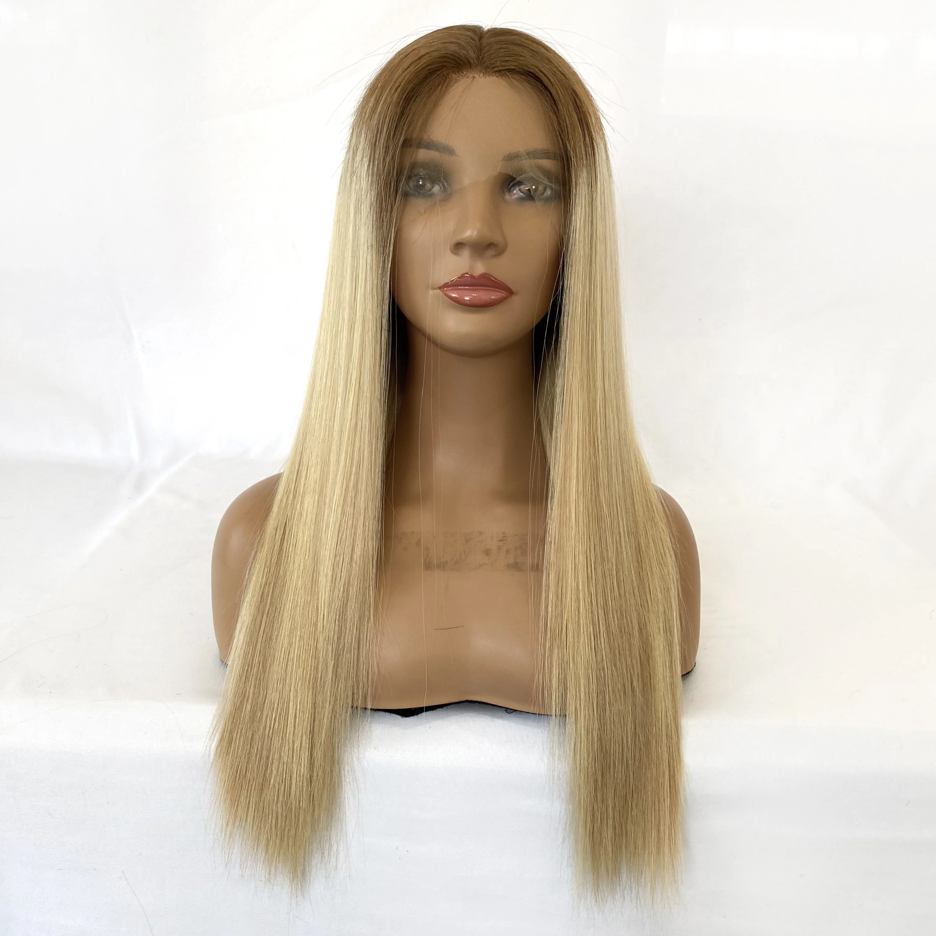 wholesale 11X5 pre plucked glueless human hair wigs long straight raw virgin human hair hd transparent ginger lace front wigs