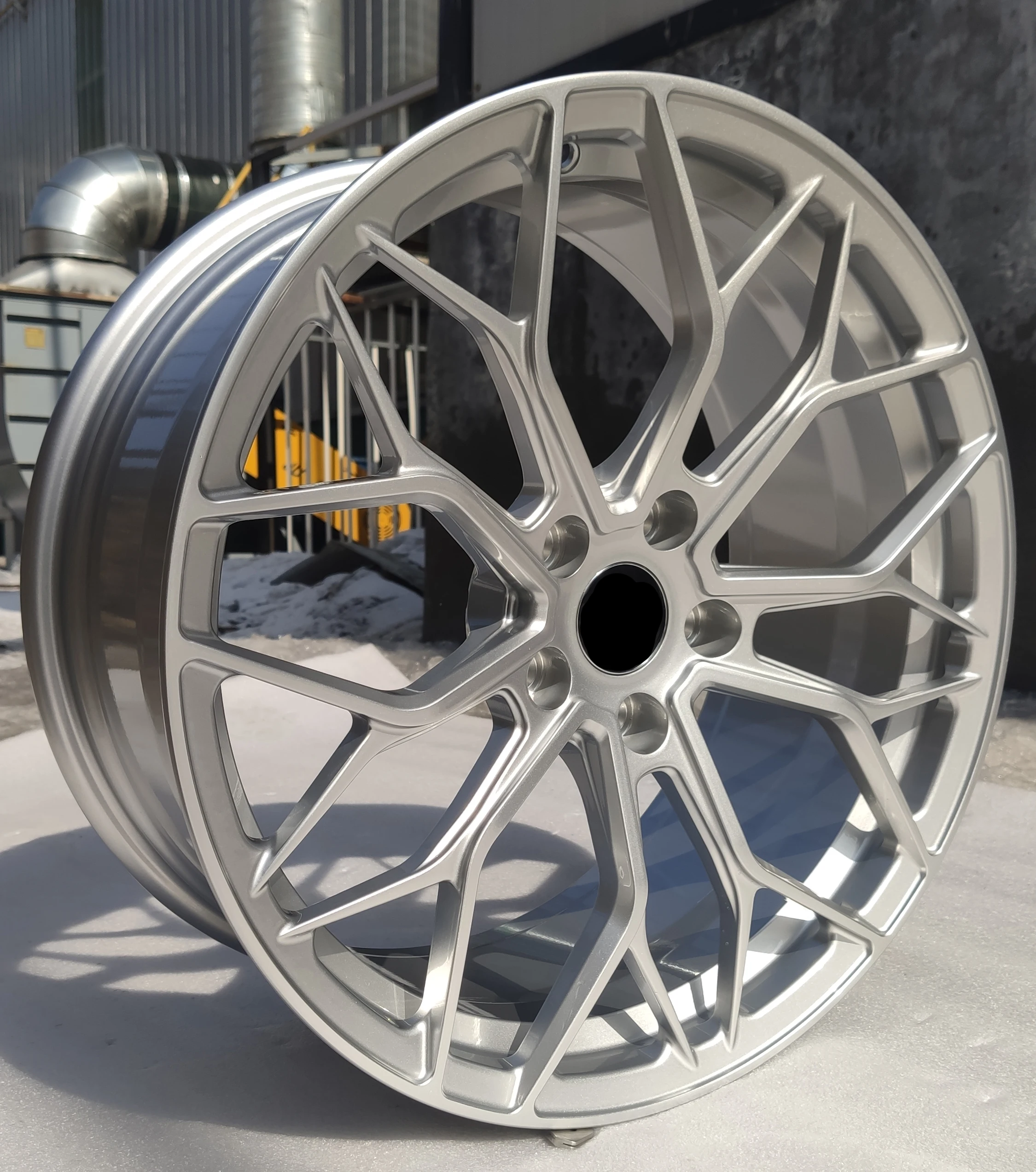 Sliver 5X114.3 5X130 5X112 One-Piece Custom Car Rims Forged Aluminum Alloy Wheels Rims For Lamborghini Bmw Mercedes Kia